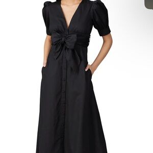 Love, Whitt by Whitney Port Black Puff Sleeve Dress